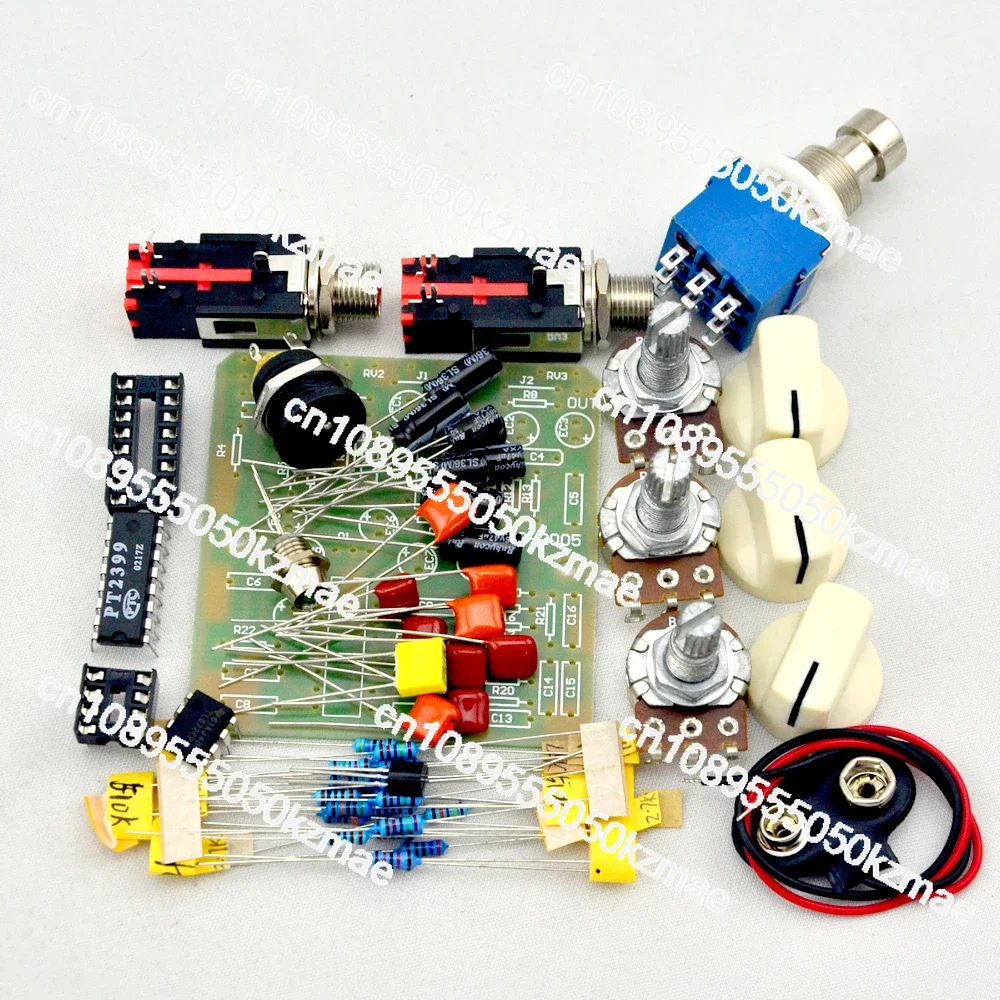 DIY Guitar Pedal Set: Delay, Overload, Distortion, Blur, Compression, Trill, Gain, Reverb