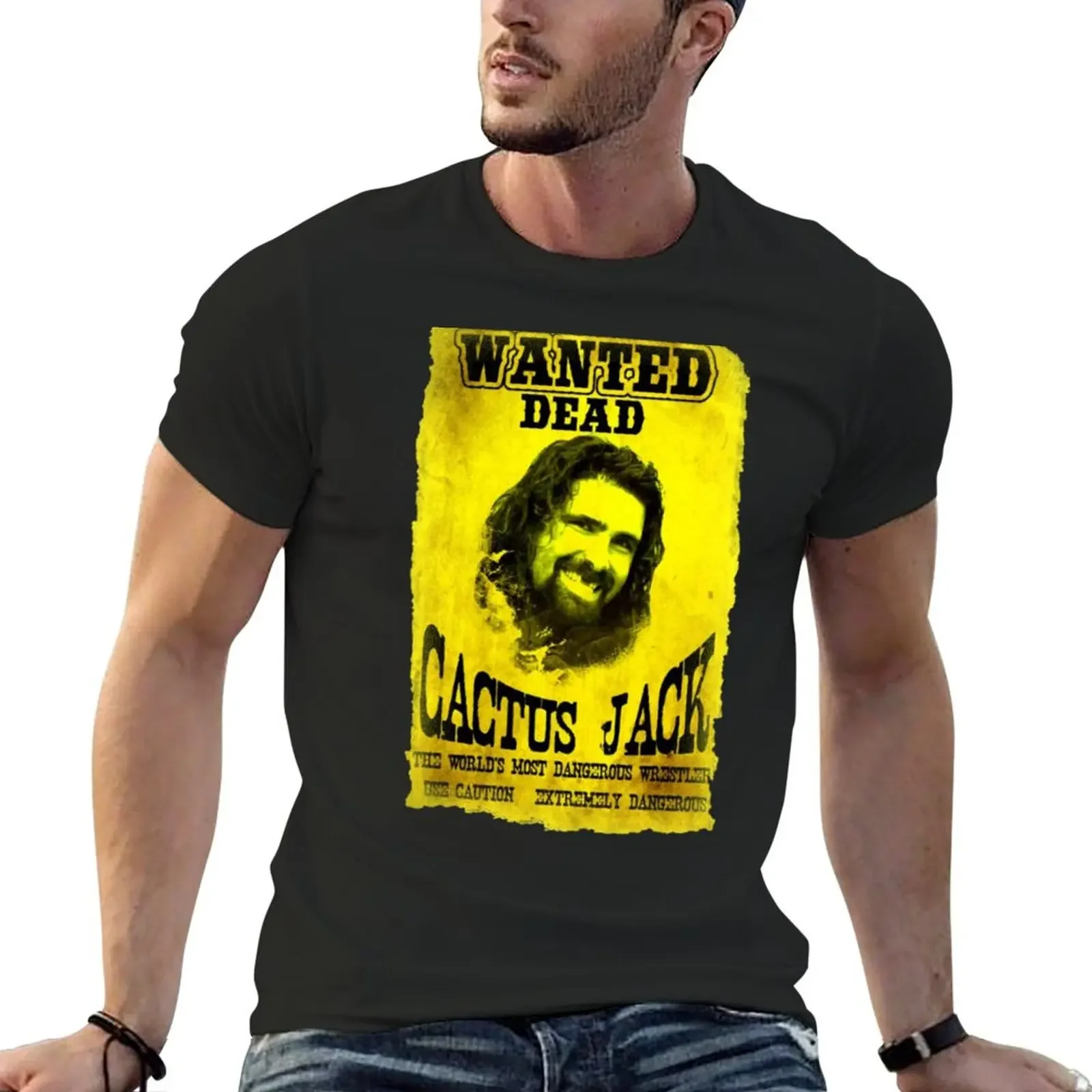 

CACTUS JACK WANTED ICON T-Shirt oversized graphic tee cotton graphic tees t shirts for men graphic