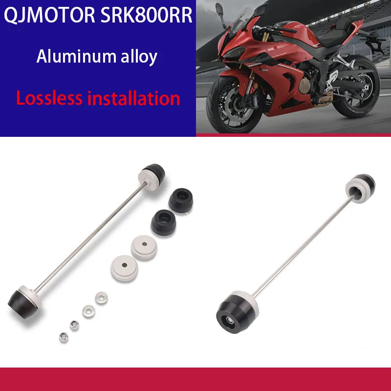 QJMOTO SRK800RR SRK 800RR Motorcycle Accessories Front & Rear Axle Fork Crash Sliders Wheel Protector