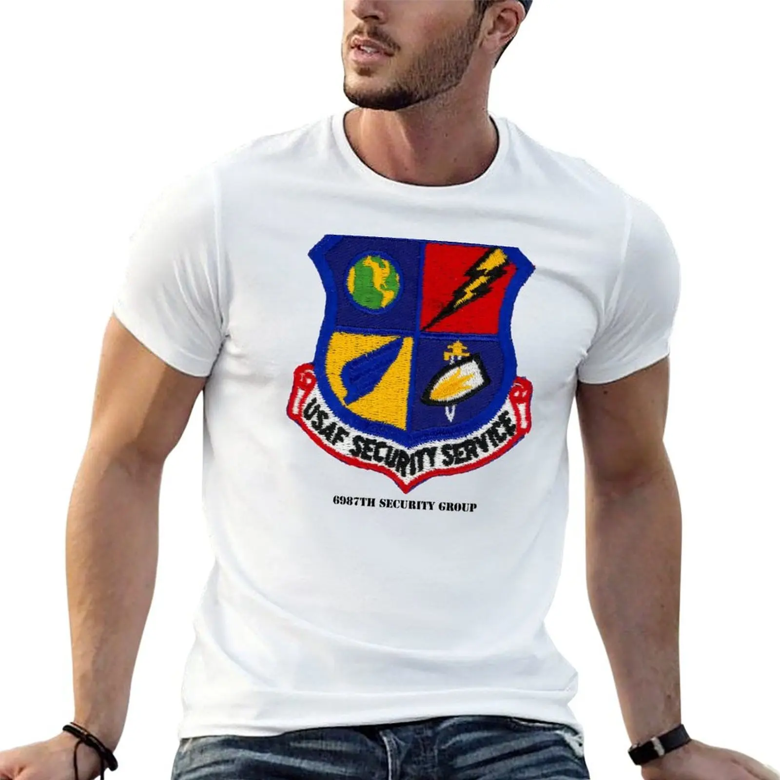 6987TH SECURITY GROUP T-Shirt blanks oversized graphic tee black t shirts for men