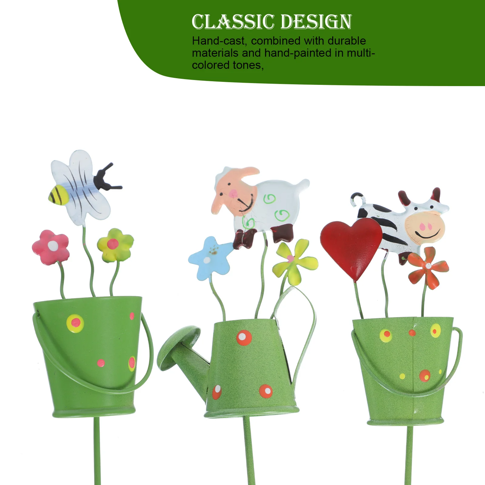 3 قطعة علامات النباتات المعدنية ل أواني الزهور بونساي حديقة ساحة في الهواء الطلق الربيع زينة زهرة حصص الحديد الفن حلية البستنة