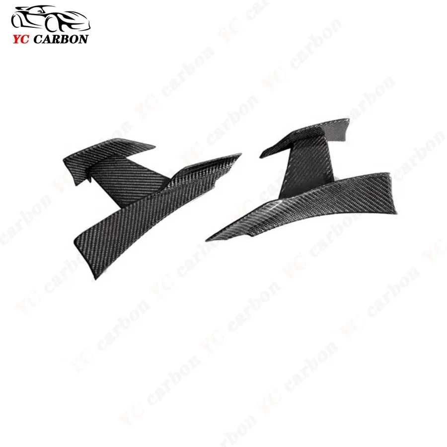 For BMW M3 M4 F80 F82 F83 Carbon Fiber Car Front Bumper Wind knife Splitter Spoiler Canard Air Knife Surround Trim Body Kit