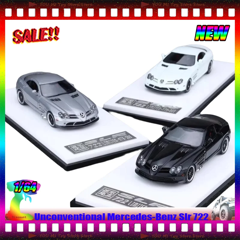 

Новый запас 1:64 нетрадиционный Mercedes-Benz Slr 722, суперкар, высококачественная миниатюрная статическая модель автомобиля из смолы, коллекция декоративных игрушек