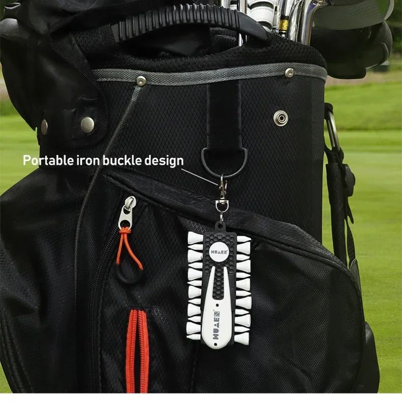 Stojak na koszulki golfowe PGM z 12-częściowym zielonym widelcem i ołówkiem Przenośne urządzenie do przechowywania akcesoriów golfowych TC001