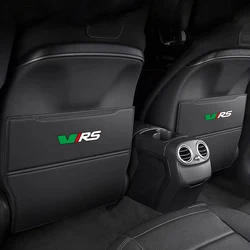 2PCS Leather Car Seat Back Anti Kick Pad For Skoda Octavia 3 2 A5 A7 MK3 MK2 Kodiaq Superb Febia Rapid Scala Auto Accessories