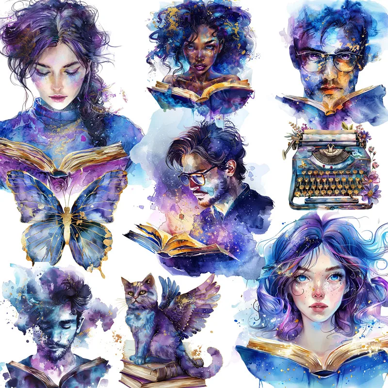 

12Pcs/Pack Vintage Fantasy Books Sticker DIY Craft Scrapbooking Album Junk Journal Decorative Stickers