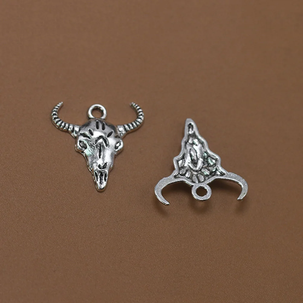 

20Pcs Alloy Ox Head Pendant Charms Elegant Design DIY Necklace Bracelet Earrings Jewelry Making Accessories Alloy Pendant Charm