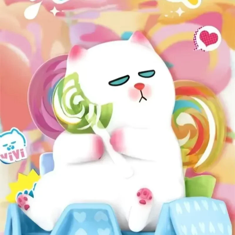 

Pop Mart Vivicat Gourmet Series Blind Box Guess Bag Desktop Decoration Cute Model Gift Girl Blind Bag Toys Anime Figure