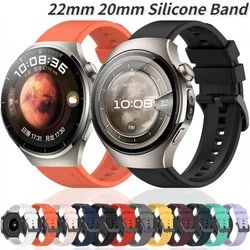 Huawei Watch用シリコンストラップ,4 pro,gt3,gt2,3,5 pro,46mm,samsung watch 7,6,5,4用バンド22mm、20mm