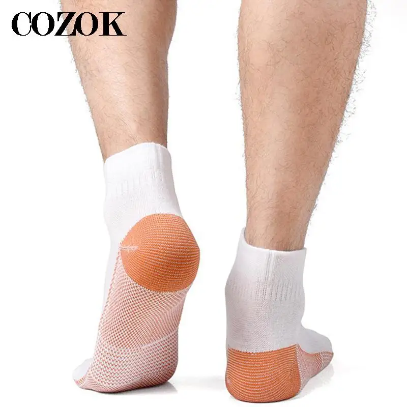 5 Pairs Copper Fiber Compression Socks Sports Men Women Unisex Foot Socks Plantar Fasciitis Heel Spurs Arch Pain Socks Men Meias