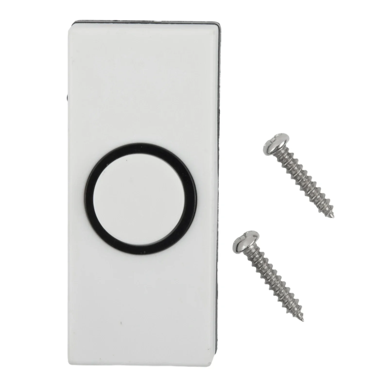 1 PCS Chime Bells Push Press Button Inserts Plastic Hard Wiring White For Home Office Buildings Door Hardware