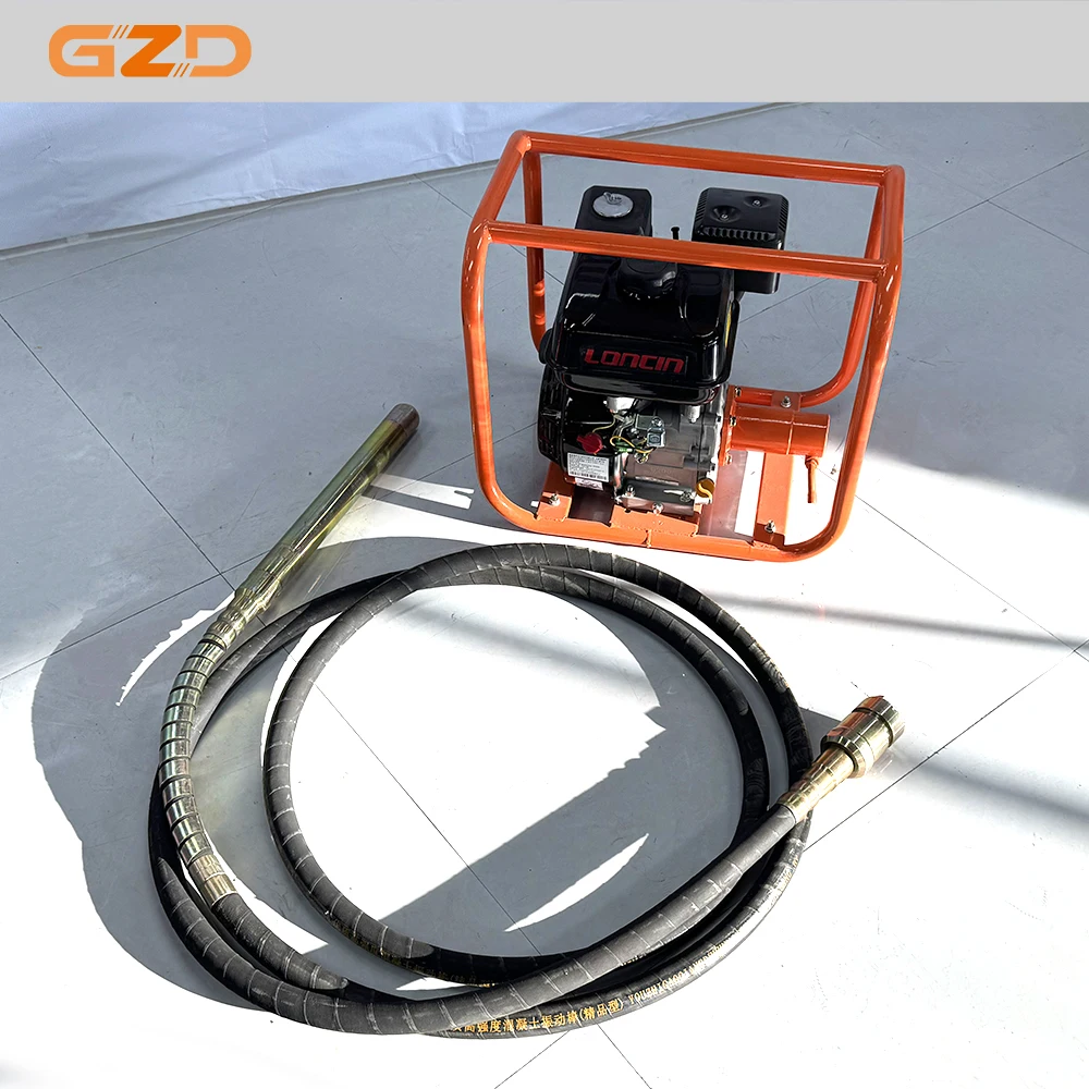 GZD High Efficiency Concrete Vibration Machine 5.5hp Power Internal Concrete Vibrator For Construction