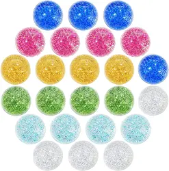 10pcs colorful gold glitter elastic ball rubber children's pinball toys outdoor toys sports games elastic juggling jump ball