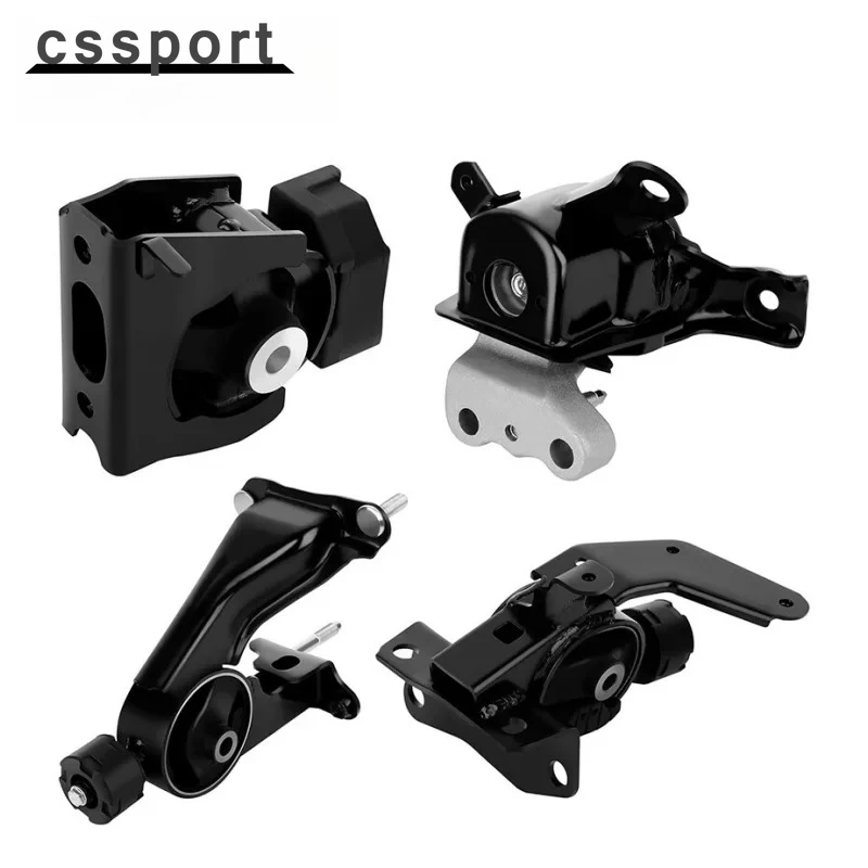 

4pcs Engine Motor & Trans Mount Set For 2009-2013 Toyota Corolla Matrix 2009-2010 Pontiac Vibe 1.8L FWD Black EM-0216