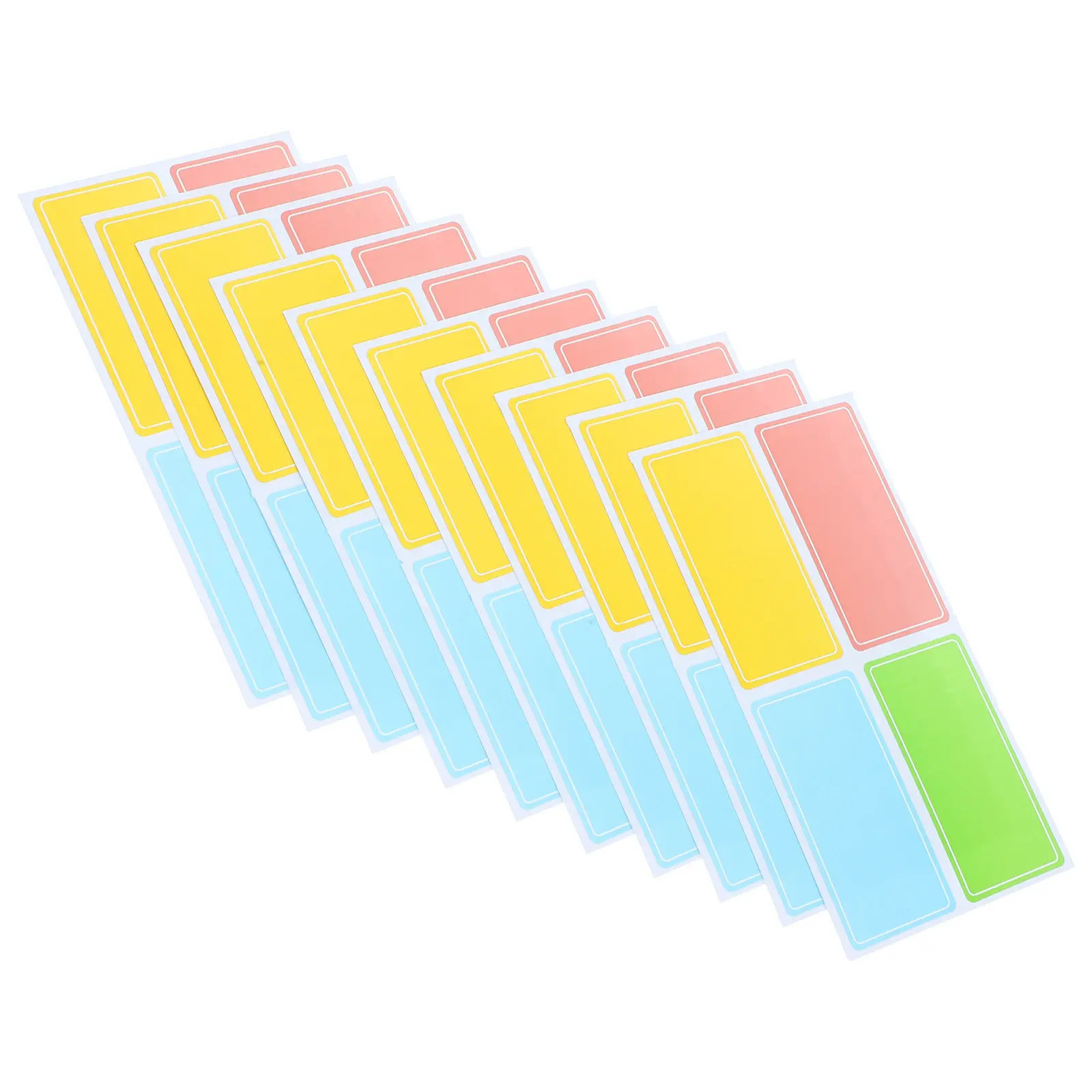 

120Pcs Colored Label Stickers Thick Smooth Adhesive Sorting Name Tag Stickers for Home School Office Organization Colored Sticky