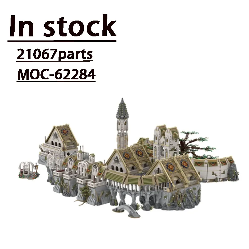 

MOC-62284 Giant Enchanted Castle Fairy Tale Town Splicing Building Block Model 21067 Parts Building Blocks Kids Birthday ToyGift