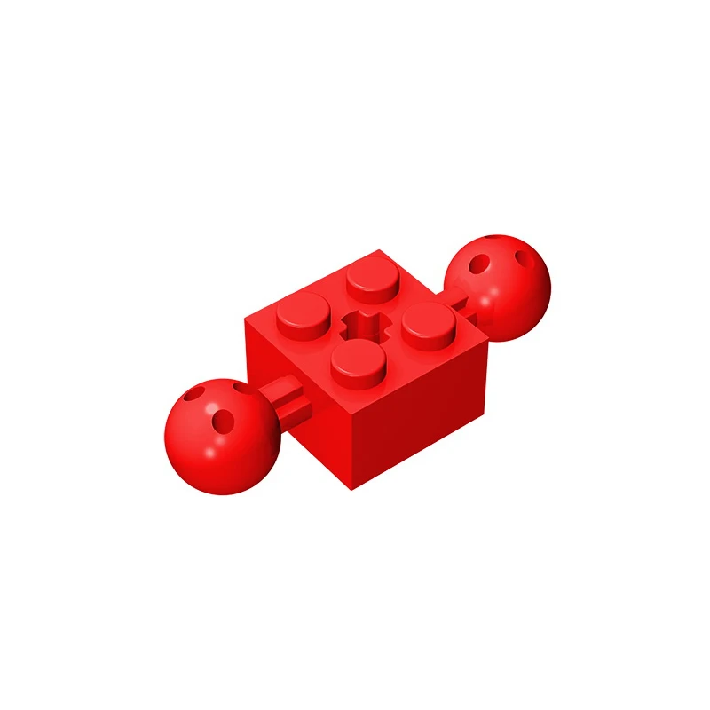 Gobricks GDS-977 Technical, Brick Modified 2 x 2 with 2 Ball Joints and Axle Hole compatible with lego 17114 DIY