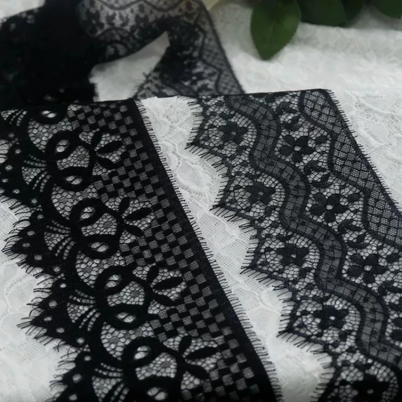 (3 Yards/batch) Handmade Eyelash Lace Fabric Decoration Sewing Clothing Wedding Embroidery Home Embroidery Soft