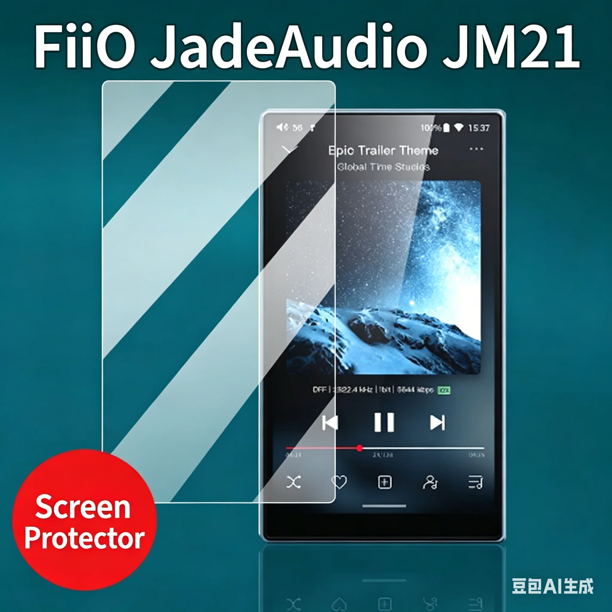 9H Hardness Scratch-Proof Premium Protective Film Screen Protector for Fiio M21 Tempered Glass