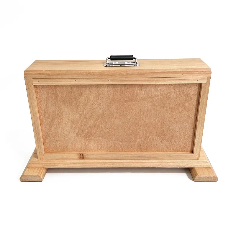 Beekeeping observation box, single spleen bee observation beehive, double-sided acrylic board with vent lock