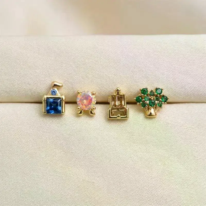 /HTF/Exquisite Cute Amusement Park Stud Earrings For Women Girls Fashion Party Birthday Jewelry Gift New