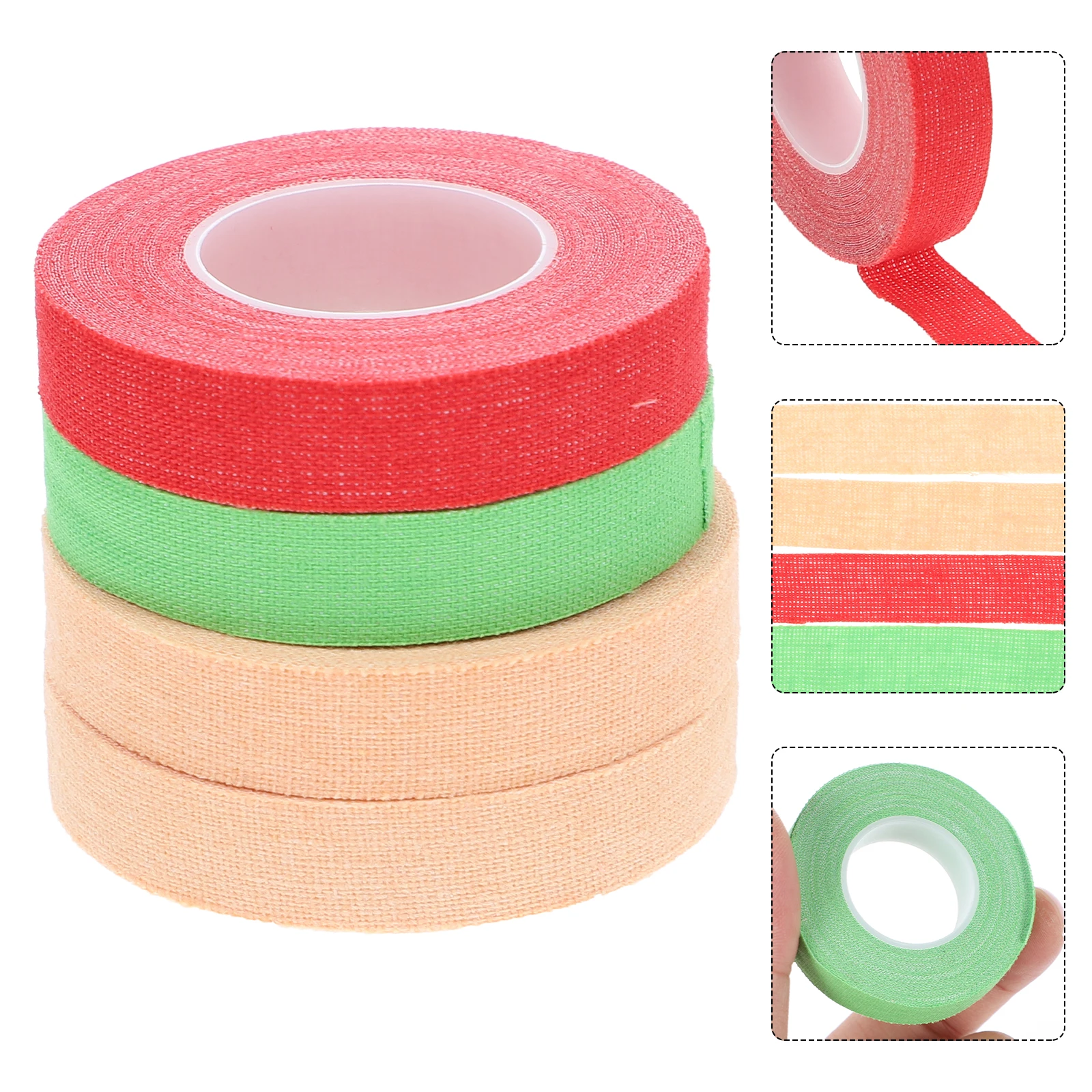 

4pcs Breathable Adhesive For Pipa Comfortable Sweat Absorbing Lightweight Musical Instrument Finger Tapes Guzheng Supplies Pipa