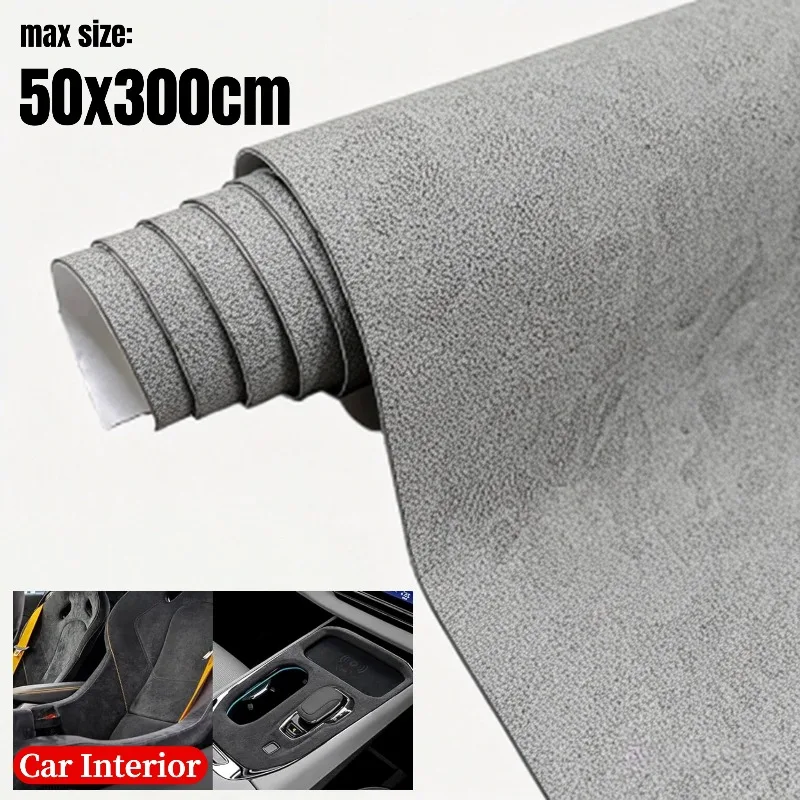 

Multi-Size Self-Adhesive Suede Fabric for Car Interior Faux Suede Leather Repair Fit for Car Upholstery,Door Panels,Workbench