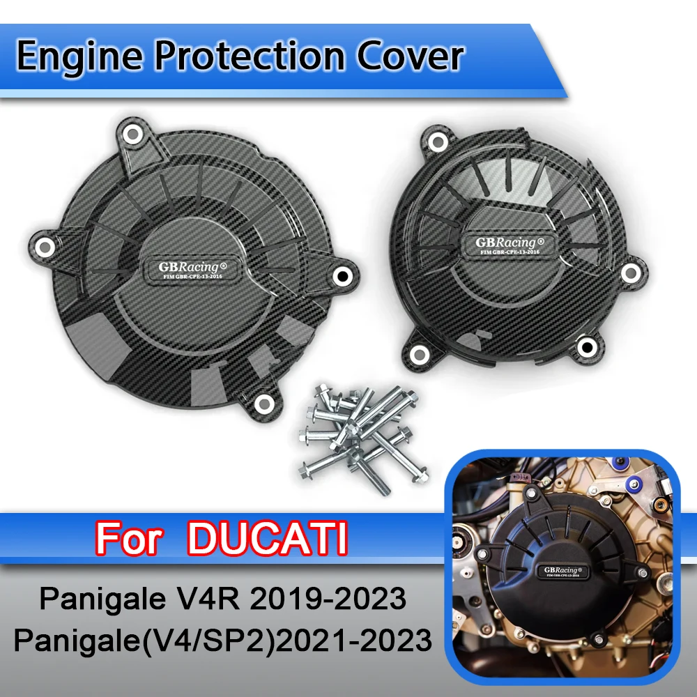 

For DUCATI Panigale V4R Panigale（V4 SP2）2021-2023 Engine Cover Protection Case Racing Specific Engine Protective Cover