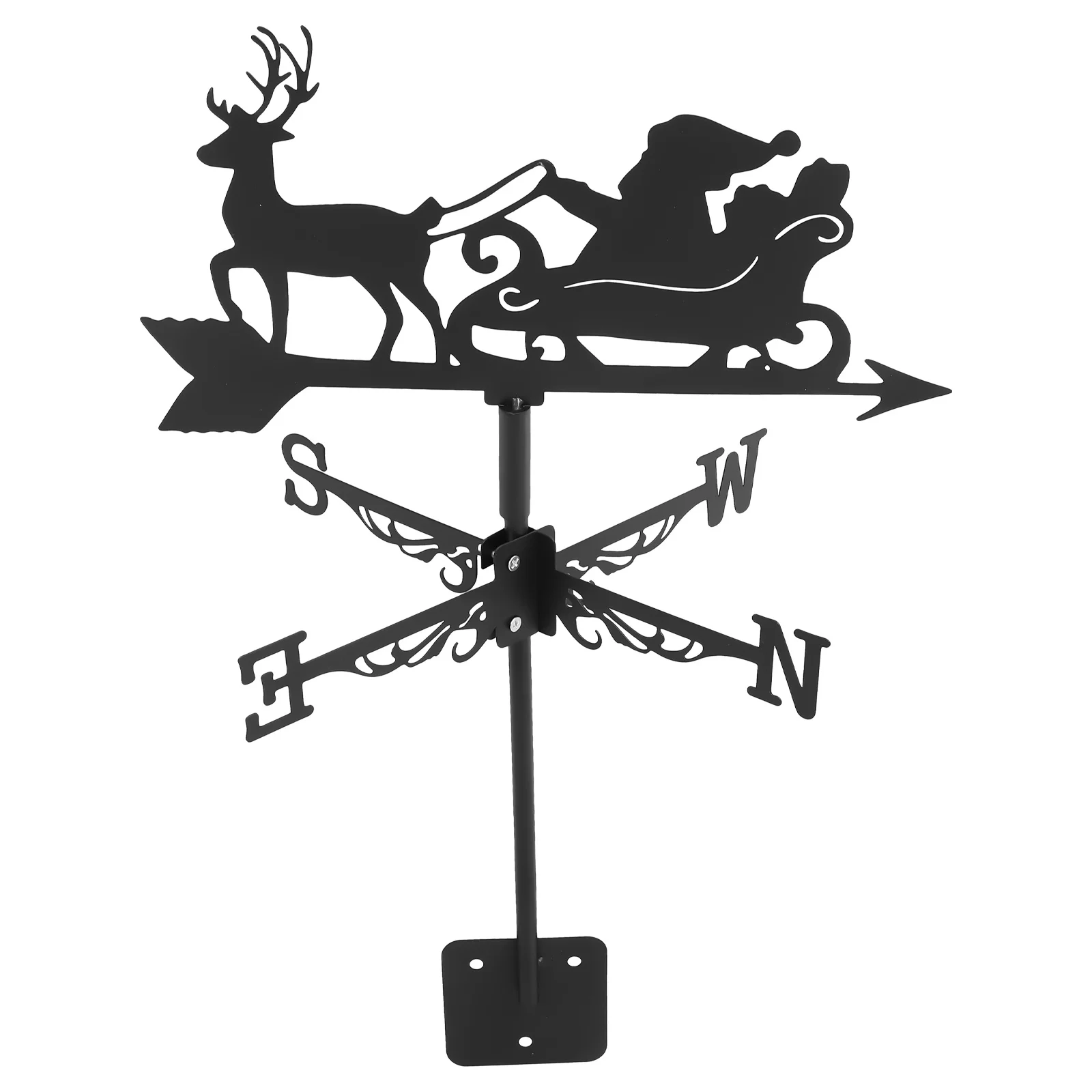 

Metal Garden Weathervane Vintage Wind Direction Indicator for Outdoor Yard Patio Lawn Decor Christmas Style Design