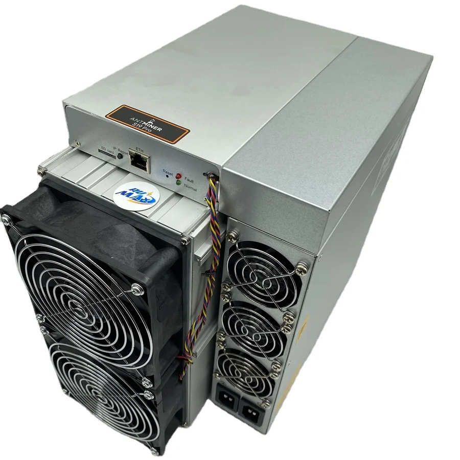 Antminer S19PRO 110TH/s Bitcoin ASIC Miner 29.5J/TH Ultra-Low Power Built-in 220V PSU High-Efficiency Fast Shipping