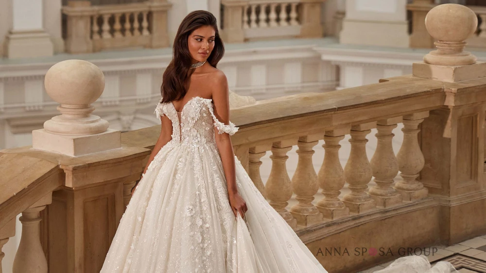 EVLAST personnalisé brillant brillant une ligne Robe De mariée dentelle florale Appliques perles Robe De mariée De mariage Robe De mariée TBD127