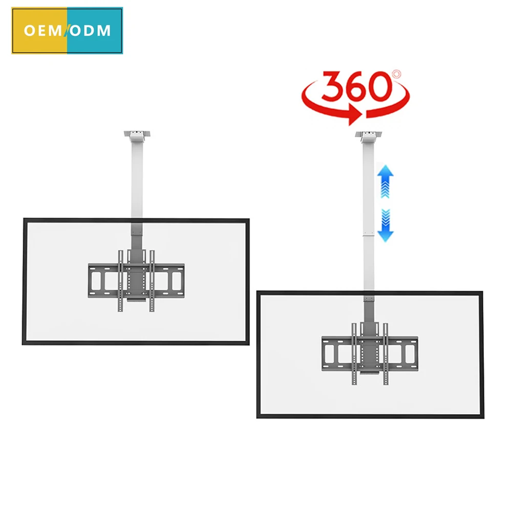 Smart Ceiling TV Lift Motorized Drop Down TV Mount Heavy Duty for  Screen 32-57 Inch Professional Home Theater Solution
