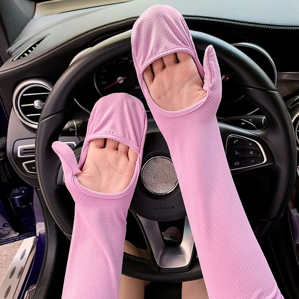 

Driving Gloves Loose Arm Warmers Cycling Gloves Anti-UV Ice Silk Sleeves Sun Protection Cover Sunscreen Sleeve Arm Warmers
