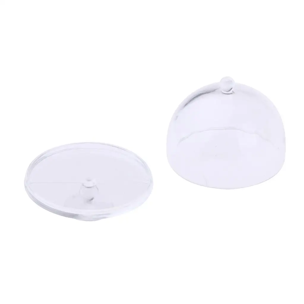 Bandeja de pastel acrílica en miniatura para casa de muñecas 1:12 con decoración de cocina # 2