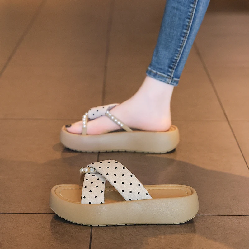 

Summer Parent-child Half Slides Petite Small Size Women Mules Non-slip Slippers for Wide Chubby Feet