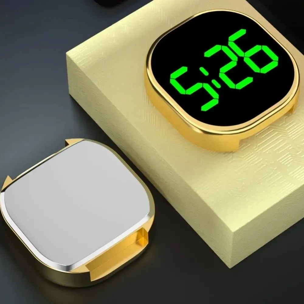 Simple Touch Control Car Clock Luminous Display Mini Size Car LED Clock Stick-On Design Dashboard Clock For Car