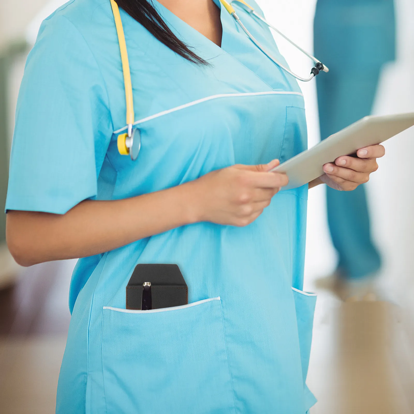 

3pcs Pocket Pen Bag Compact Pu Pencil Organizer For Nurses Supply Storage Pouch Daily Use Pen Holder