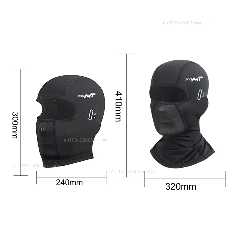 Cooling Motorcycle Balaclava Mask UPF50+ UV Protection Breathable Face Cover Summer For CF MOTO 700MT 700 MT