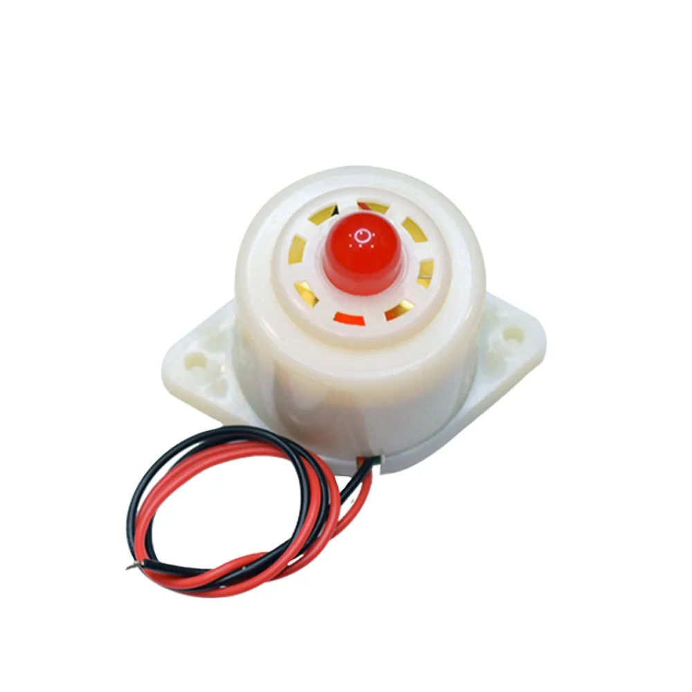 50PCS 52*41mm 12V High Decibel Alarm Anti-theft Flashing Piezoelectric Active Buzzer Continuous Sound Buzzer