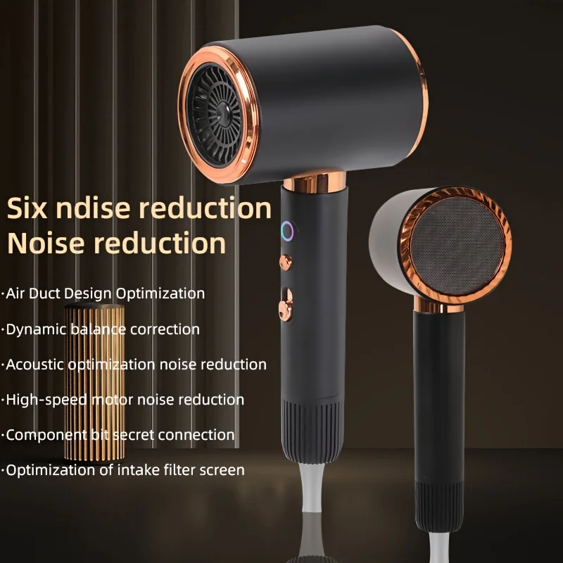 Powerful Ionic Hair Dryer with Diffuser – 2 Speeds,3 Heat & Cool Shot,Fast AC Motor Blow Dryer for Straight & Curly Hair Styling