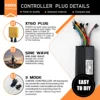 Ebike 3-Modus-Sinuswellen-Controller 45 A 36 V 48 V 52 V elektrischer Fahrradmotor bürstenloser Controller 1000 W-2000 W mit UKC1 LCD-Farbdisplay 4