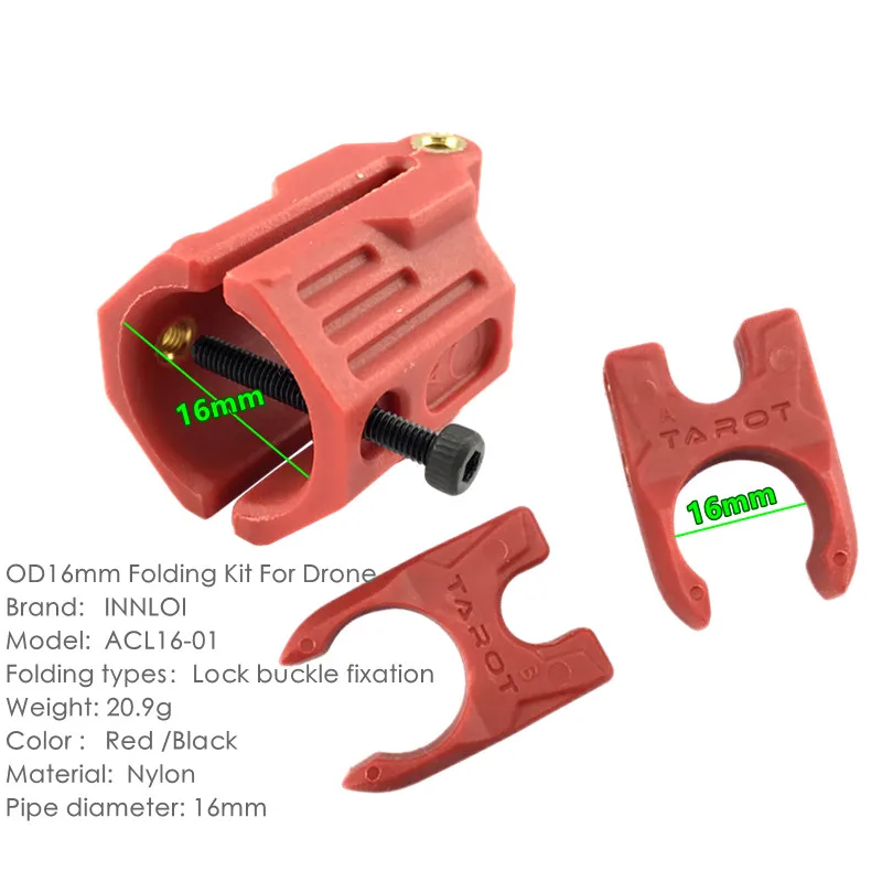 XAERO DIY 16mm Rohrarm Faltbare Positionierungshalterung für Drohnenrahmen-Erweiterungsverbindung – Detail 2