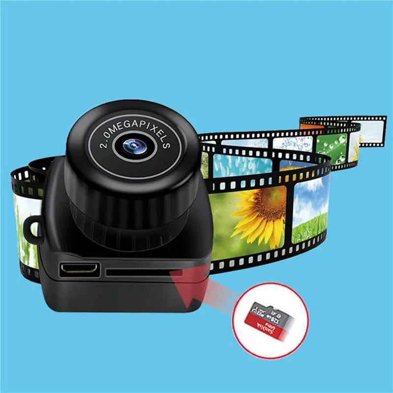 2X Tiny Mini Camera HD Video Audio Recorder Webcam Y2000 Camcorder Small Security Secret Nanny Car Sport Mini Cam