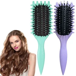 Pettine per capelli da donna Pettine per capelli ricci a forma cava Massaggio multifunzionale del cuoio capelluto e strumenti per acconciature con spazzola per capelli soffici antistatici