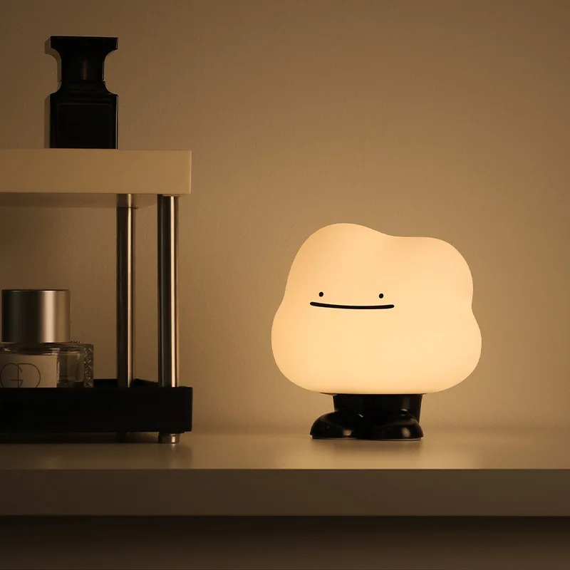 Pequeña lámpara de noche G creativa de silicona, lámpara de carga, dormitorio de dibujos animados para bebés, luz de ambiente romántica para niños,