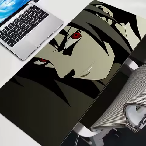 Mouse pad large keyboard N-narutoS Sasuke XXL Mousedesk pad non-slip rubber gaming Mousepad laptop mouse carpet Game table mat