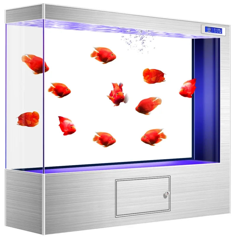 Large Automatic Loop Filter Mute Four-Side Ultra-White Glass Aquarium