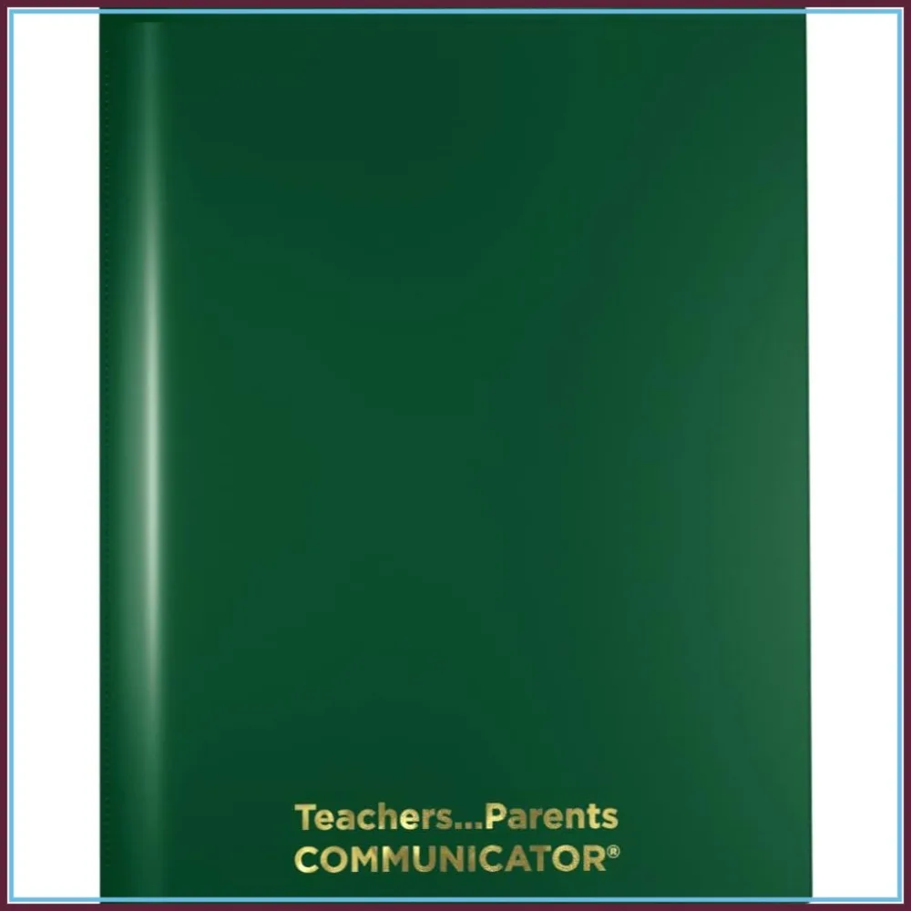 

Parent-Teacher Communication Folders, 24 Pack, Green, Tear-Resistant Plastic, 2 Pockets, Letter Size