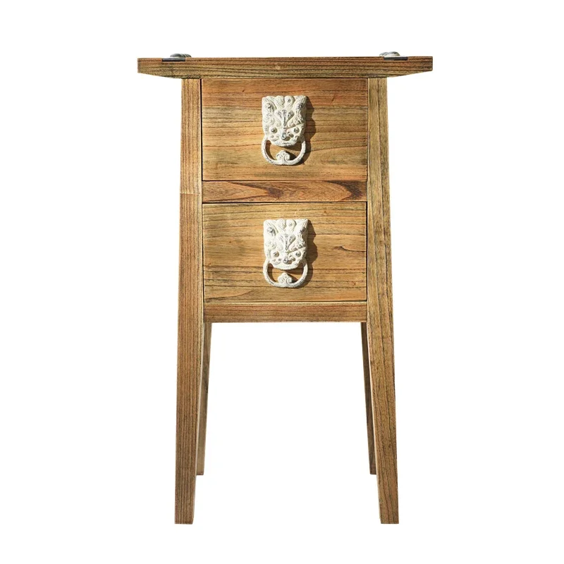 

New Chinese retro solid wood chest cabinet entry living room tea room personalized furniture storage drawer decorative entrance
