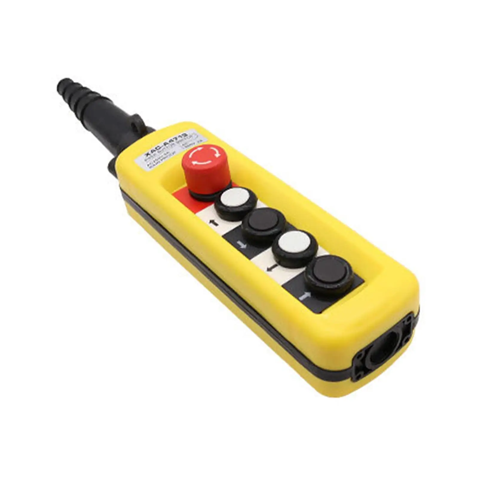 Hoist Lifting Pendant Control Station 4 Button Push Button Switch Waterproof IP65 Industrial Basic Switch Emergency Stop for